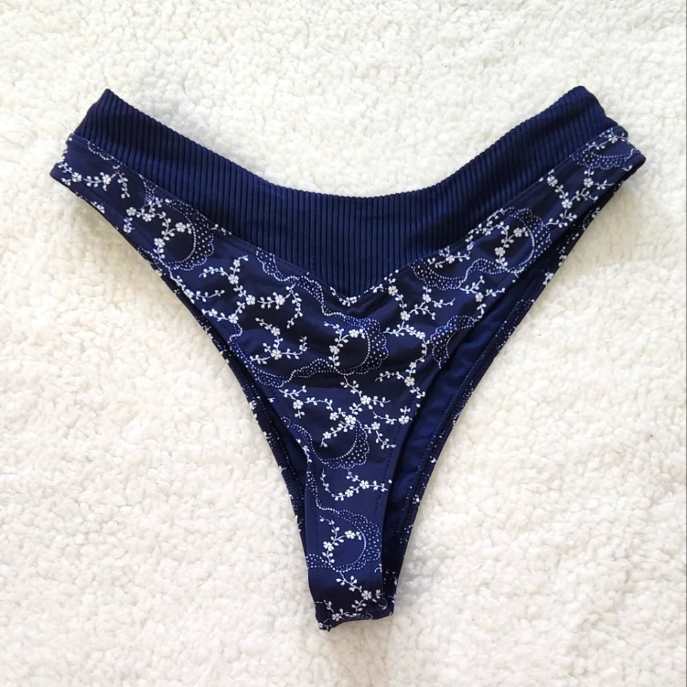 New!Frankie's Bikinis‎ Bellamy Ribbed Bikini Bottom